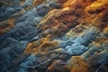 Colorful abstract background of the cracked surface of the earth. Toned.