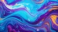 Colorful abstract background 3D Liquid marbling backgro by Generative AI