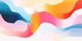 Colorful abstract gradient wave background Royalty Free Stock Photo