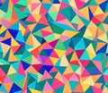 Colorful abstract background forming triangles randomly but has high artistic value