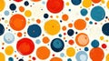 Colorful Abstract Background with Hand-Drawn Circles in Vibrant Tones and Textures Royalty Free Stock Photo
