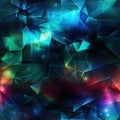 Colorful abstract background with light triangles (tiled)