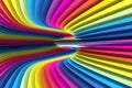 Colorful abstract background lines warp