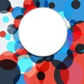 Colorful abstract background is of multicolored circles.Vector