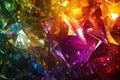Colorful Abstract Background of Shimmering Crystal Shapes and Facets Royalty Free Stock Photo