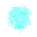 Colorful abstract background. Soft blue watercolor stain. Watercolor painting. Blue watercolor splash. Vector Royalty Free Stock Photo