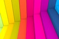 Colorful abstract background stairs box