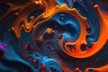 a colorful abstract background with a swirly design in orange Royalty Free Stock Photo