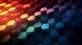 Colorful abstract background with three dimensional hexagon pattern Royalty Free Stock Photo