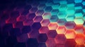 Colorful abstract background with three dimensional hexagon pattern Royalty Free Stock Photo