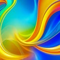 Colorful Abstract Background with Vibrant Swirling Lines and Gradients Modern Design Royalty Free Stock Photo