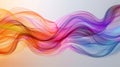 A colorful abstract background with waves of different colors, AI Royalty Free Stock Photo