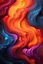 colorful abstract background with waves and swirls Royalty Free Stock Photo