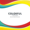 Colorful Abstract background with wavy style design