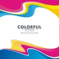 Colorful Abstract background with wavy style design