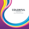 Colorful Abstract background with wavy style design