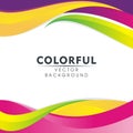 Colorful Abstract background with wavy style design