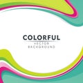 Colorful Abstract background with wavy style design