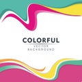 Colorful Abstract background with wavy style design