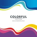 Colorful Abstract background with wavy style design