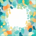 a colorful abstract background with a white square in the middle Royalty Free Stock Photo