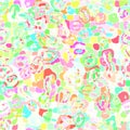 Colorful Abstract Blob Digital Seamless Pattern Background Art Royalty Free Stock Photo