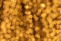 Colorful abstract bokeh blur defocus  background.Bokeh background for festival season.Gold bokeh blur defocus in black Royalty Free Stock Photo