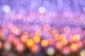 Colorful abstract bokeh blur defocus  background.Bokeh background for festival season.Gold bokeh blur defocus in black. Royalty Free Stock Photo