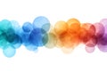 Colorful Abstract Bubbles with Soft Gradients Creating a Vibrant and Dreamy Background Effect Royalty Free Stock Photo
