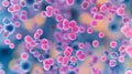 colorful abstract cocci bacterium, full-frame background