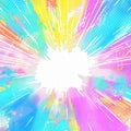 Colorful Abstract Comic Background With Dynamic Burst Effects Royalty Free Stock Photo
