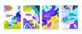 Colorful abstract cover design. Background social media banner template. Editable mockup for stories, post, blog, sale