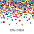 Colorful abstract dot background Royalty Free Stock Photo