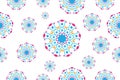 Colorful Abstract floral background design template. Beautiful seamless geometric virus flowers pattern. Stylish graphic design. Royalty Free Stock Photo