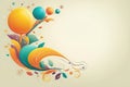 colorful abstract floral banner designcolorful abstract floral banner designfloral background with