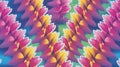 Colorful Abstract Floral Pattern Design with Vibrant Gradient Petals Royalty Free Stock Photo