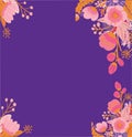 Colorful abstract floral pattern. Seamless vector background