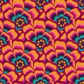 Colorful abstract floral seamless pattern Royalty Free Stock Photo