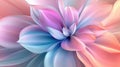 Colorful abstract flower design with soft gradients