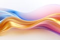 Colorful Abstract Fluid Wave on a White Background Graphic Layout Liquid AI generated