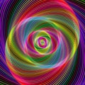 Colorful abstract fractal spiral design background Royalty Free Stock Photo