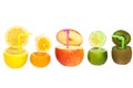 Colorful abstract fruit drink