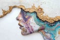 Colorful abstract geological formation