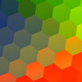 Colorful Abstract Geometric Background with Hexagonal Shapes. Mosaic Tile Pattern. Modern Flat Design Style. Business.