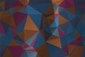 Colorful abstract geometric background with triangular polygons. Colorful mosaic of triangle Royalty Free Stock Photo