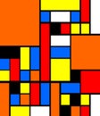 Colorful abstract geometric - bright