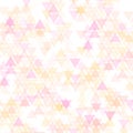 Colorful abstract geometric business background, hot pink and yellow gold orange colors, transparent triangles, Royalty Free Stock Photo