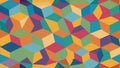Colorful abstract geometric cubes vector background pattern illustration Royalty Free Stock Photo