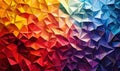 Colorful abstract geometric pattern with triangular shapes and gradients Royalty Free Stock Photo