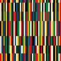 Colorful Abstract Geometric Pattern with Vertical Stripes and Vibrant Blocks. Royalty Free Stock Photo